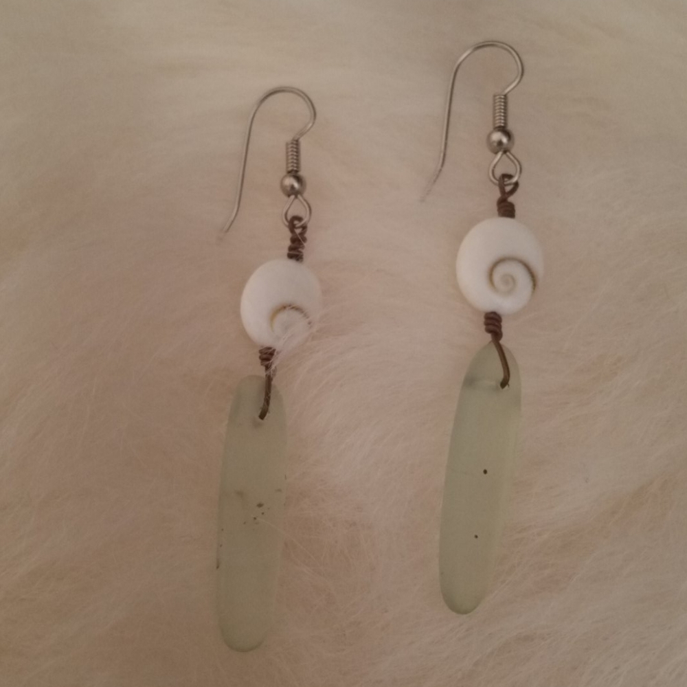 Hand made sea glass Earrings